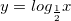 y=log_{\frac{1}{2}}x