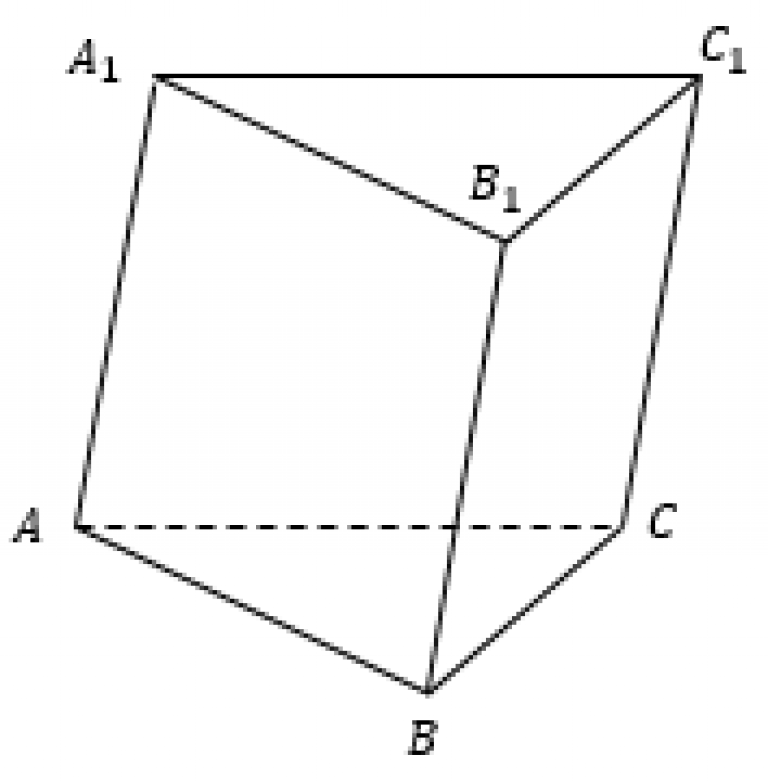 На рисунке изображена стеклянная треугольная призма находящаяся